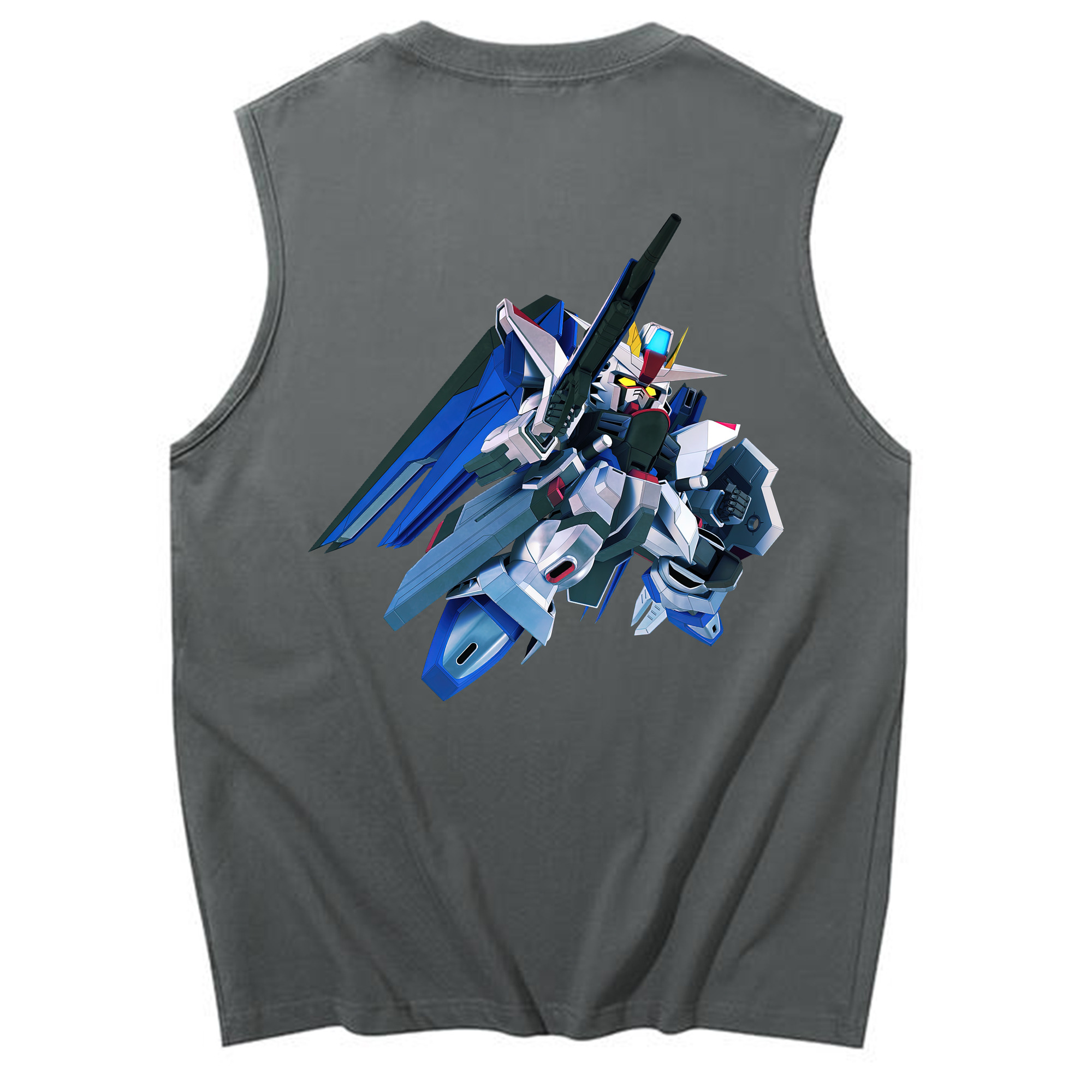 （画像用） 機動戦士ガンダム Mobile Suit Gundam コットン100％タンクトップ（背面プリント）